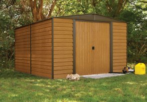 מחסן גינה מתכת טקסס WR1012 דמוי עץ 3.13X 3.70 איסמור