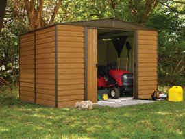 מחסן גינה מתכת דמוי עץ WR108 וושינגטון 3.13X 2.42