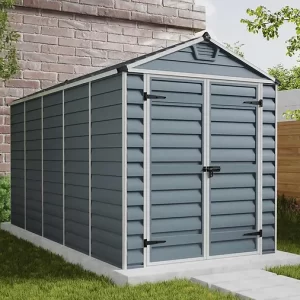 מחסן גינה Skylight 1.9X3.8 אפור canopia