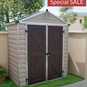 מחסן גינה 1.9X0.9 Skylight קרם canopia