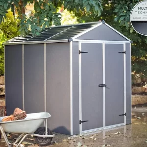 מחסן גינה Rubicon אפור כהה 1.9x2.3 canopia