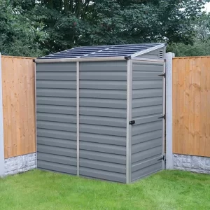 מחסן גינה 1.2X1.8 Skylight חד שיפועי אפור canopia