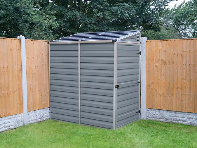 מחסן גינה 1.2X1.8 Skylight חד שיפועי אפור canopia