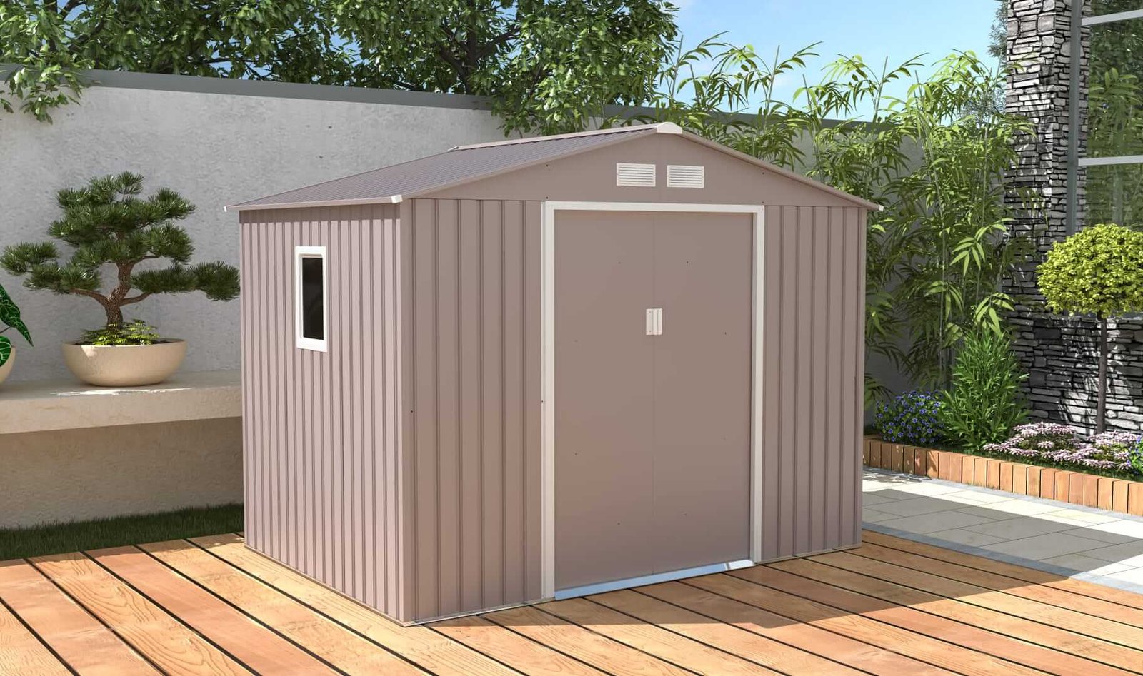 מחסן גינה מתכת 2.77X1.95X2.13 Garden Tiv WG96