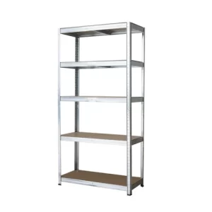 כוננית מתכת 5 מדפים כסוף