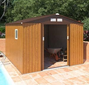 מחסן גינה מתכת פרמיום דגם 2.77X3.19 Garden Top W910