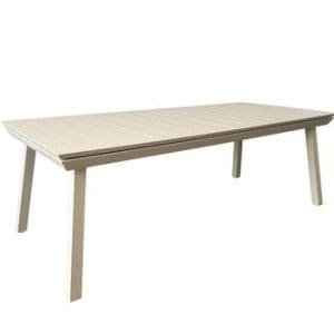 שולחן פינת אוכל אלומניום נפתח דגם ארגנטינה שמפניה PLAYA