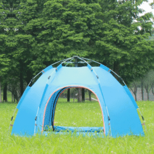אוהל פתיחה מהירה משושה כחול זוגי PLAYA