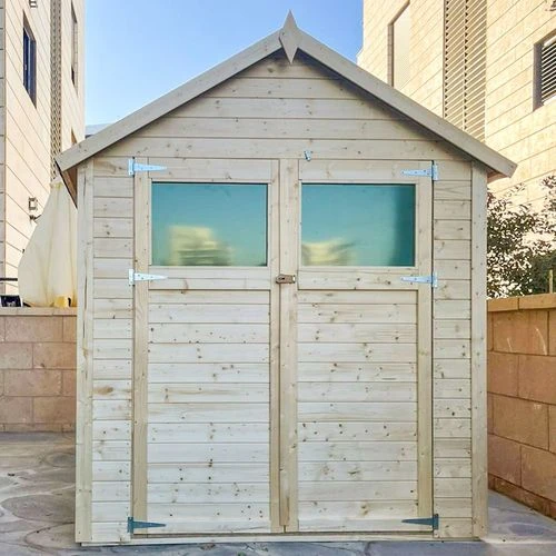 מחסן גינה עץ "אברטון 64" 2.02/1.31 GX64B GARDEN X