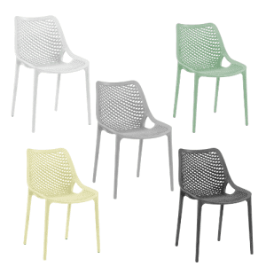 סט 4 כסאות פלסטיק מעוצבים PLAYA