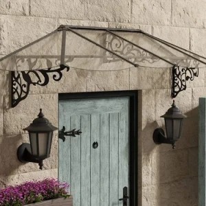 גגון Lily שחור שקוף 0.9x2.7-הובלה בחינם 706801 CANOPIA