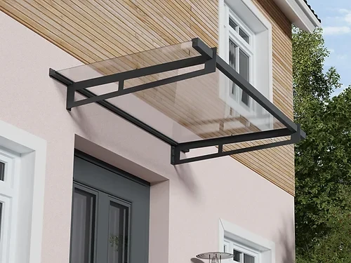 גגון LILY שחור שקוף 0.9x3.7 הובלה חינם 706803 CANOPIA