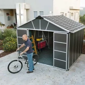 מחסן גינה 3.3X5.2 Yukon אפור כהה כולל רצפה-הובלה חינם 705723 CANOPIA