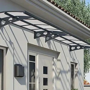 גגון Herald אפור שקוף 1.4x4.5-הובלה חינם 703921 CANOPIA