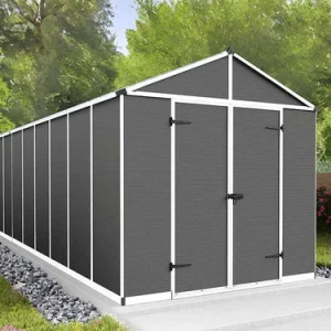 מחסן גינה Rubicon 2.4x6 אפור כהה-הובלה חינם 707390 CANOPIA