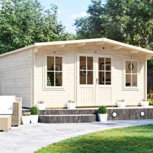 מחסן עץ פרימיום Severn 5X4 עובי 45 DunsterHouse