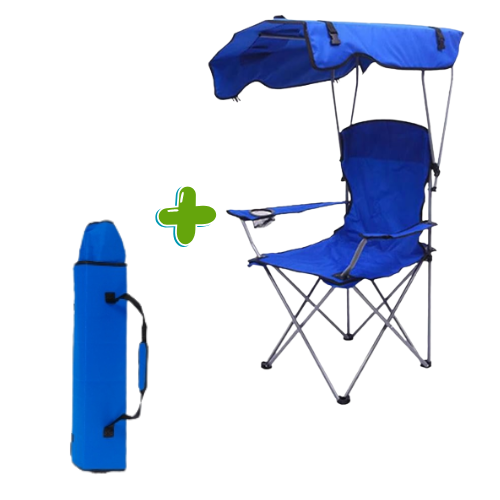 כיסא קמפינג מתקפל עם גגון צל ותיק PLAYA
