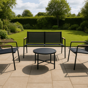 מערכת ישיבה 4 חלקים דגם ניו זילנד שחורה PLAYA