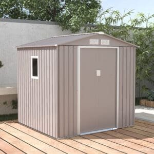 מחסן גינה מחוזק מתכת Garden Tiv WG78 2.13x2.59x2.05 אפקטיב